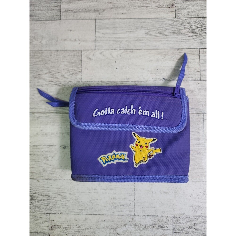 Vintage Pokémon Game Boy Color Case Purple Pikachu Nintendo Travel Bag 1990s